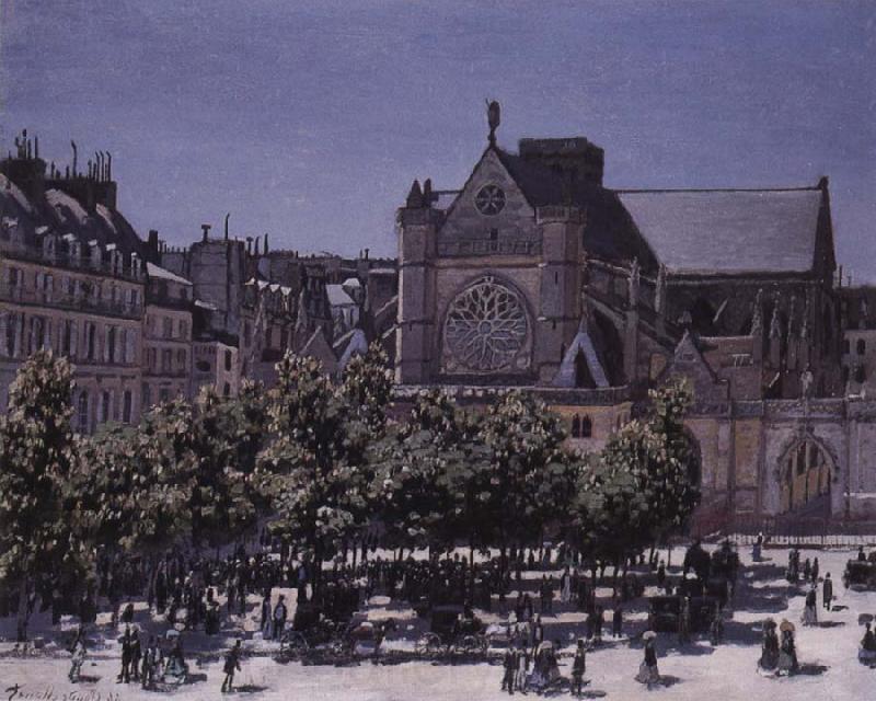Claude Monet Saint-Germain l-Auxerrois Spain oil painting art